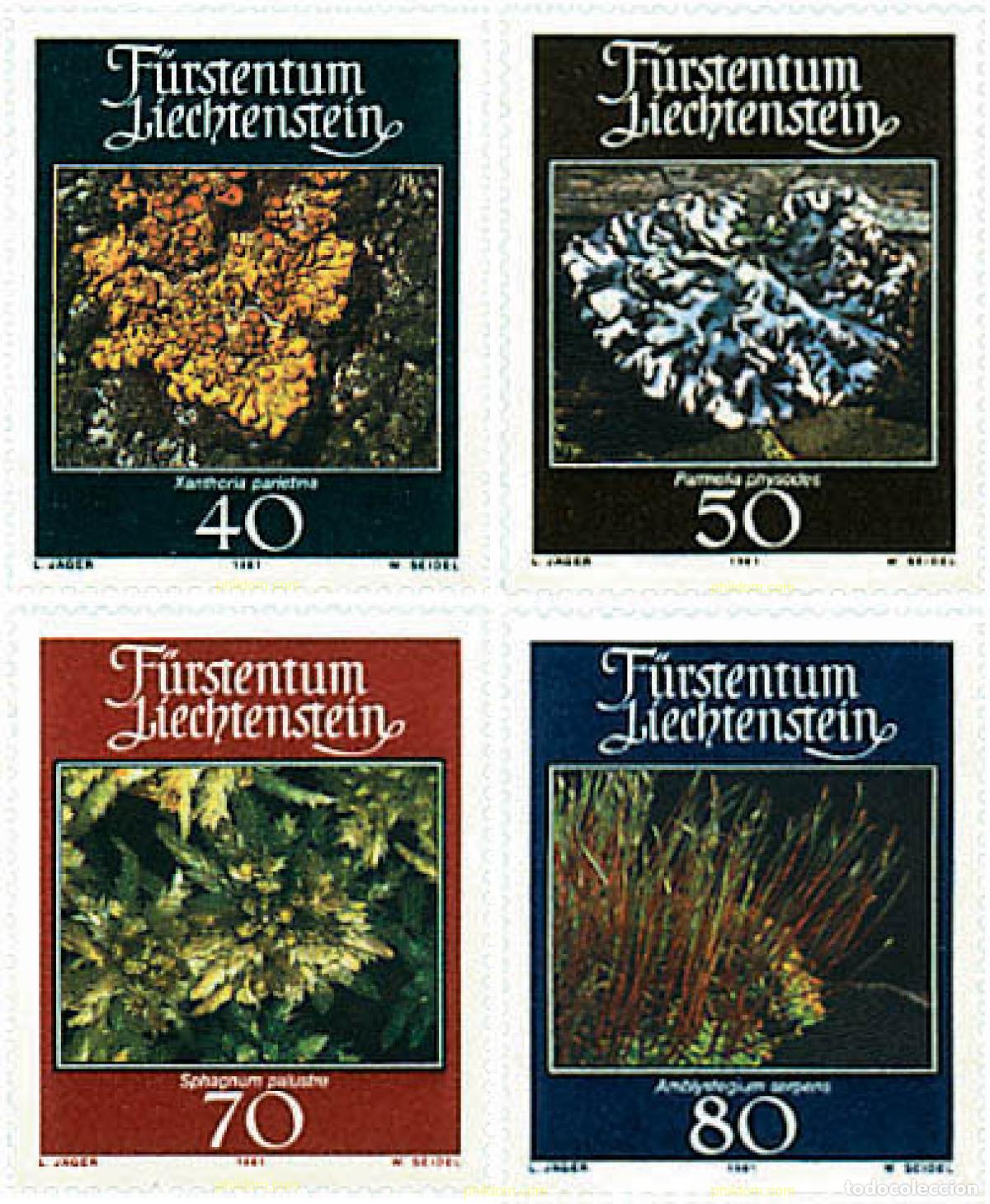 Sellos: 77642 MNH LIECHTENSTEIN 1981 MUSGOS Y LIQUENES