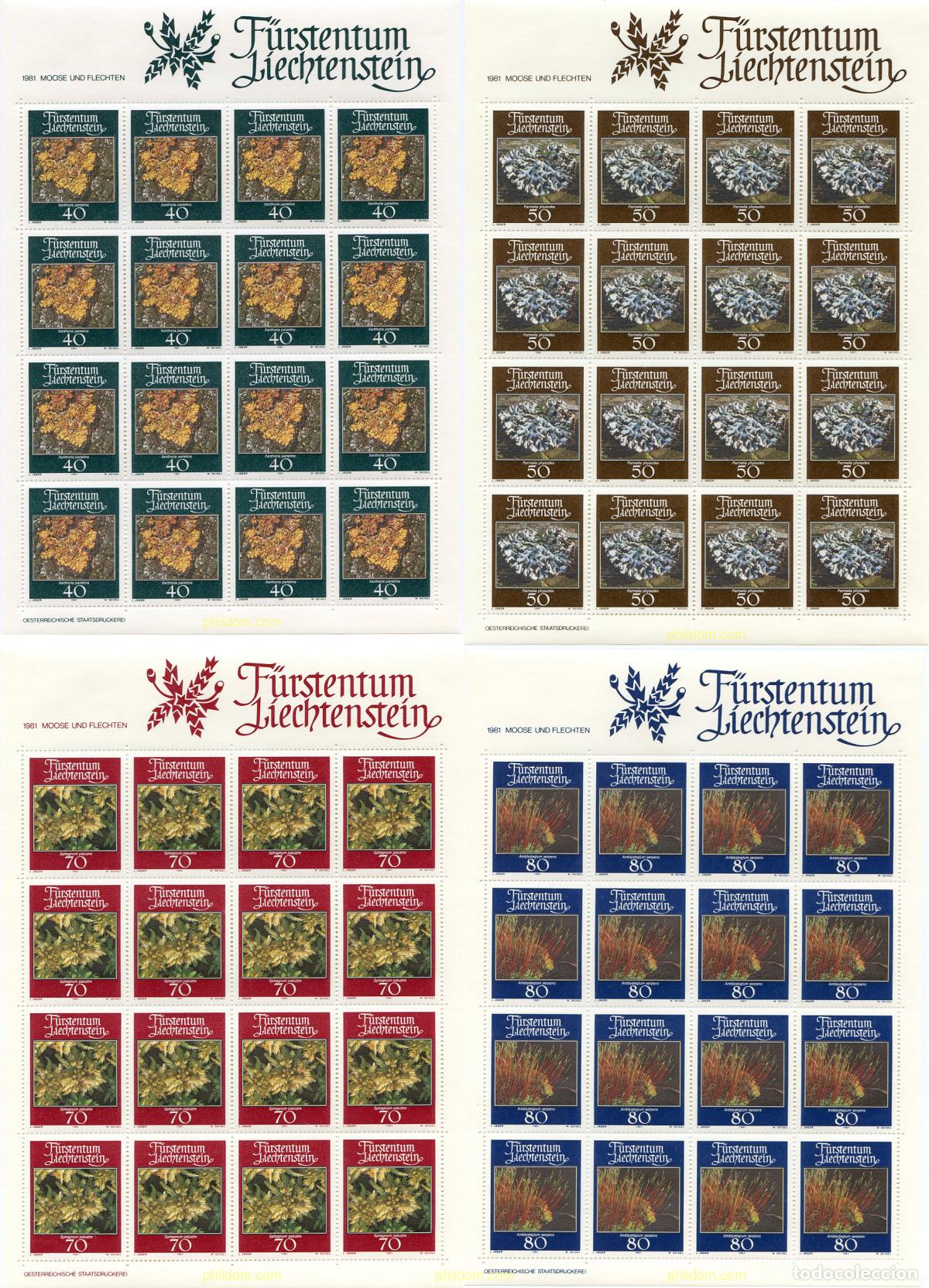 Sellos: 262191 MNH LIECHTENSTEIN 1981 MUSGOS Y LIQUENES