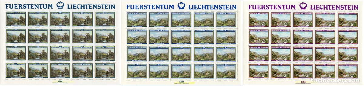 Sellos: 262185 MNH LIECHTENSTEIN 1982 150 ANIVERSARIO DEL NACIMIENTO DEL PAISAJISTA MORITZ MENZINGER