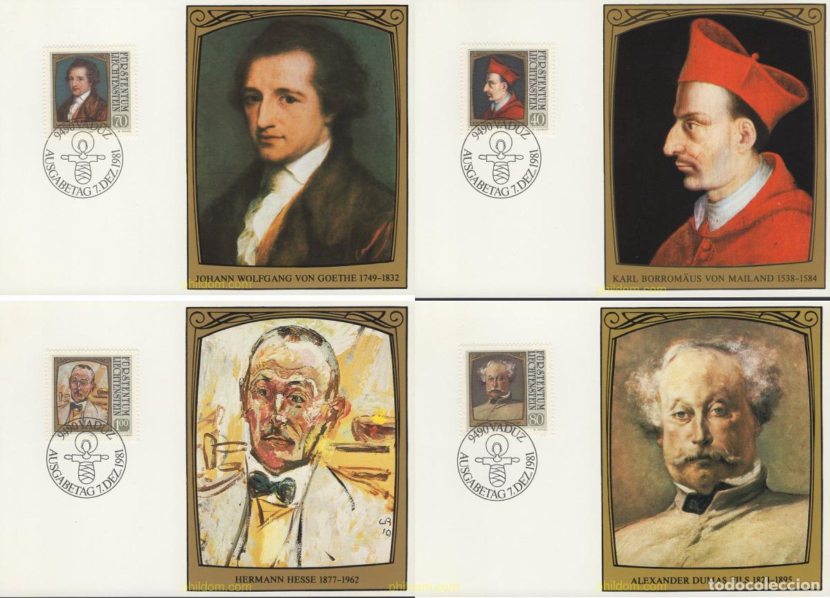 Sellos: 643963 MNH LIECHTENSTEIN 1981 VISITANTES CELEBRES