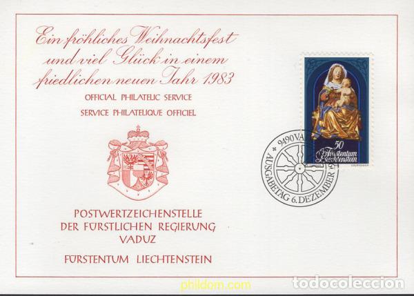 Sellos: 644955 MNH LIECHTENSTEIN 1982 NAVIDAD. ESCULTURAS DE LA CATEDRAL DE CHUR