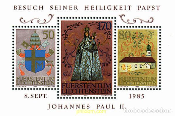 Timbres: 77739 MNH LIECHTENSTEIN 1985 VISITA DE JUAN PABLO II