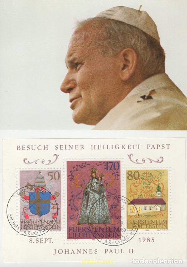 Timbres: 643944 MNH LIECHTENSTEIN 1985 VISITA DE JUAN PABLO II