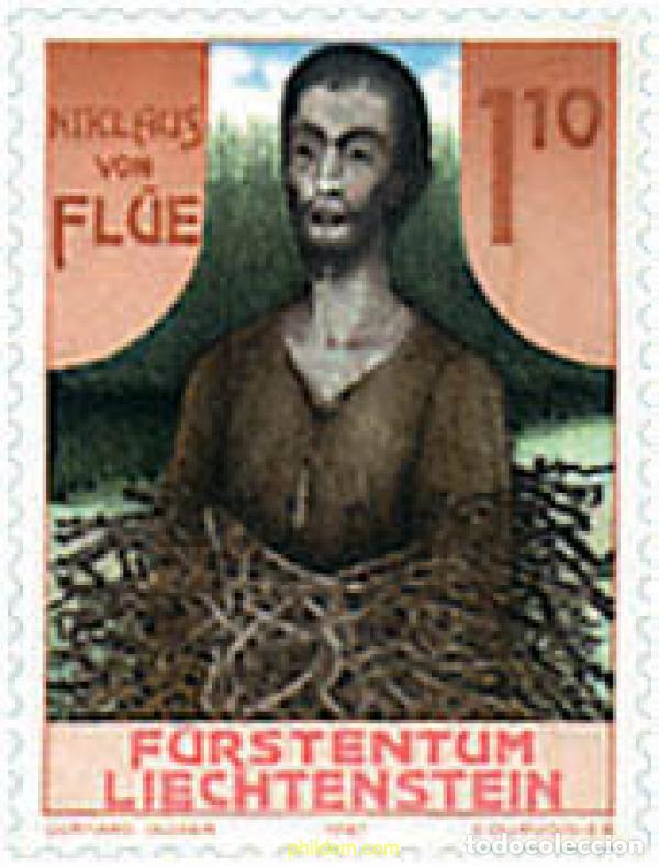 Sellos: 82251 MNH LIECHTENSTEIN 1987 500 ANIVERSARIO DE LA MUERTE DE NICOLAS DE FL&Uuml;E