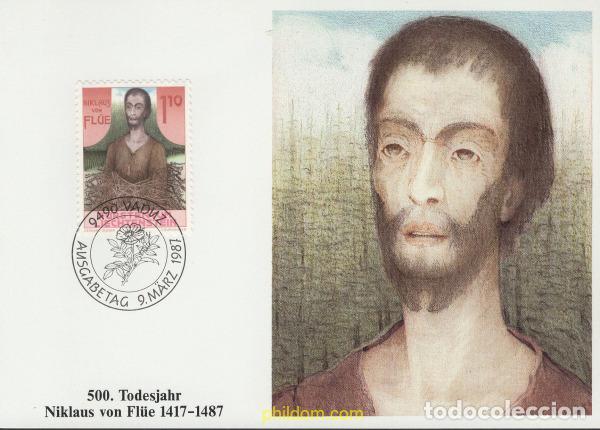 Sellos: 643885 MNH LIECHTENSTEIN 1987 500 ANIVERSARIO DE LA MUERTE DE NICOLAS DE FL&Uuml;E