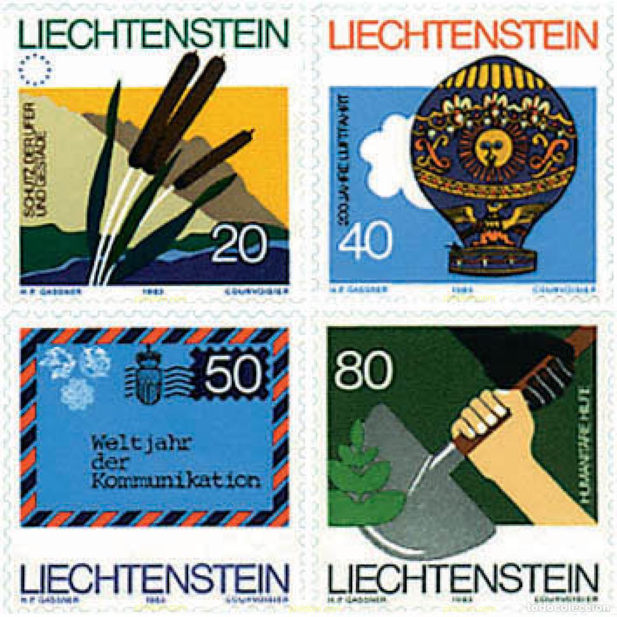 Sellos: 82235 MNH LIECHTENSTEIN 1983 ANIVERSARIOS Y CAMPA&Ntilde;AS INTERNACIONALES