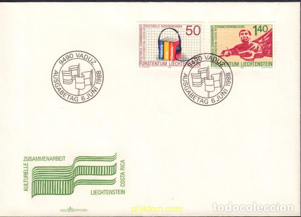 Briefmarken: 427296 MNH LIECHTENSTEIN 1988 COOPERACION CULTURAL LIECHTENSTEIN-COSTA RICA