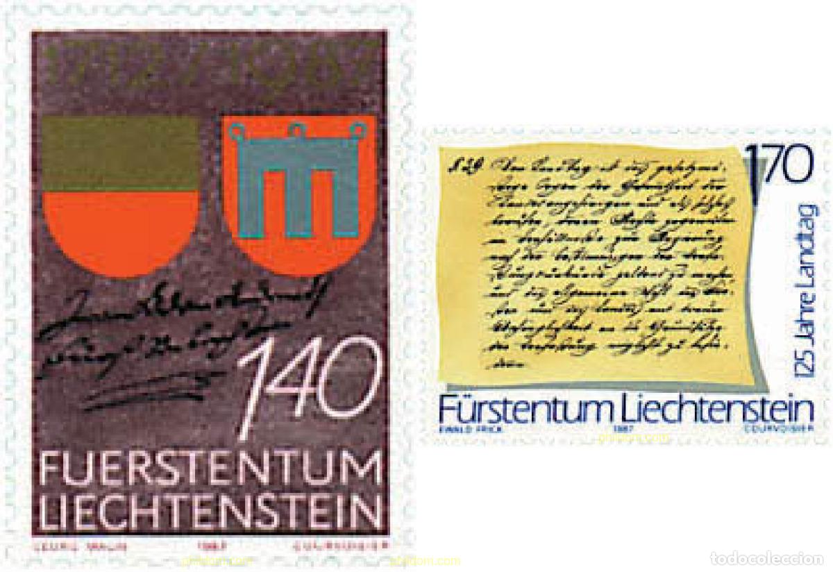 Timbres: 82682 MNH LIECHTENSTEIN 1987 ANIVERSARIOS