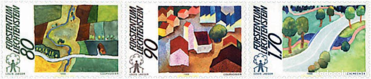 Sellos: 77675 MNH LIECHTENSTEIN 1988 CAMPA&Ntilde;A EUROPEA PARA EL MUNDO RURAL