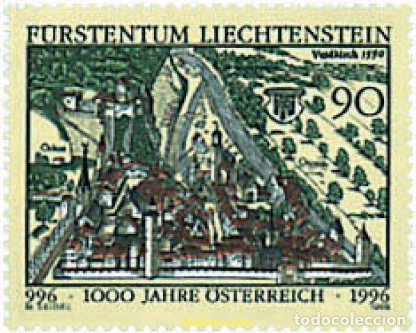 Sellos: 77694 MNH LIECHTENSTEIN 1996 MILENARIO DE AUSTRIA