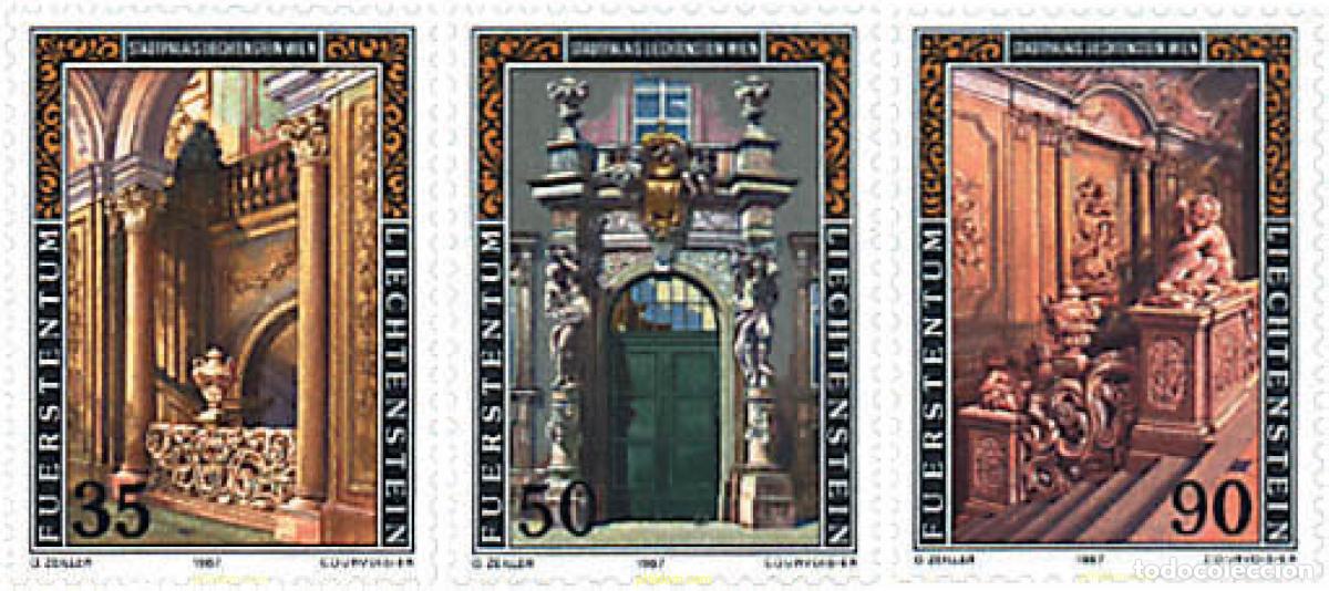 Sellos: 79814 MNH LIECHTENSTEIN 1987 PALACIO LIECHTENSTEIN EN VIENA