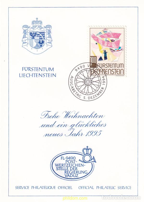Sellos: 201522 USED LIECHTENSTEIN 1994 NAVIDAD. OBRAS DE ARTE MODERNO