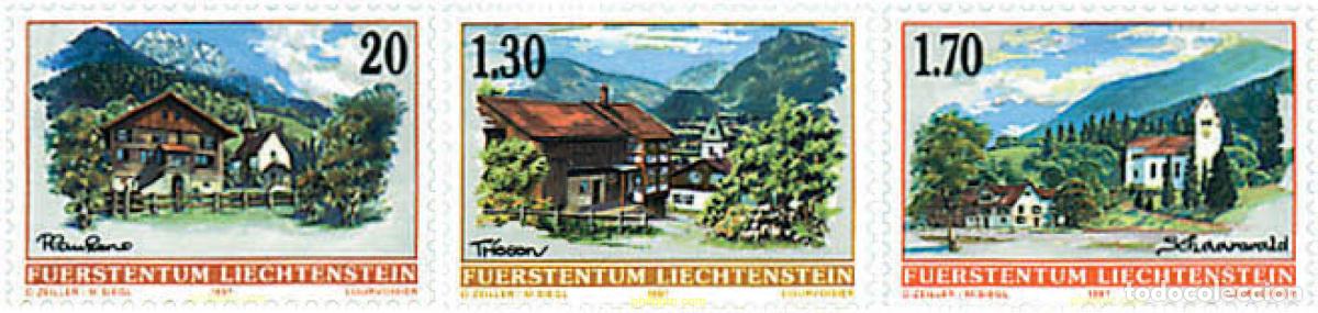 Sellos: 79888 MNH LIECHTENSTEIN 1997 VISTAS DE PUEBLOS