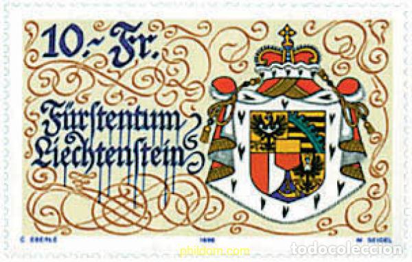 Sellos: 81647 MNH LIECHTENSTEIN 1996 75 ANIVERSARIO DE LA NUEVA CONSTITUCION