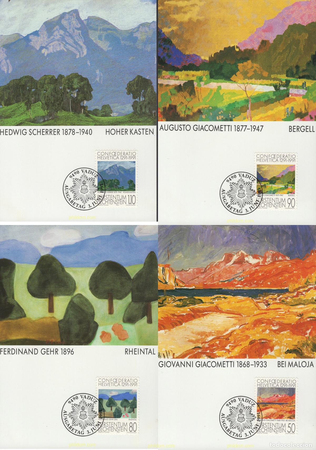 Sellos: 643710 MNH LIECHTENSTEIN 1991 700 ANIVERSARIO DE LA CONFEDERACION HELVETICA