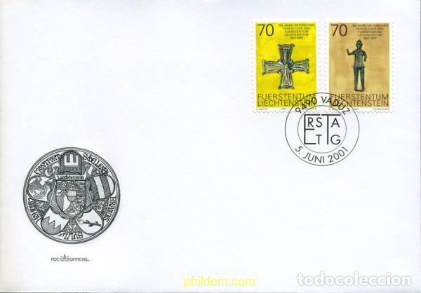 Sellos: 218481 MNH LIECHTENSTEIN 2001 CENTENARIO DEL MUSEO DE LA SOCIEDAD DE HISTORIA DE LIECHTENSTEIN
