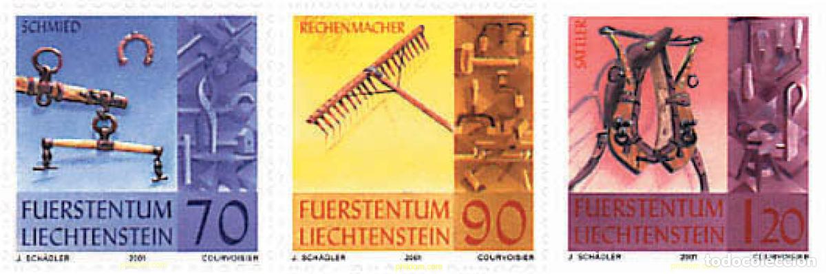 Sellos: 80198 MNH LIECHTENSTEIN 2001 ARTESANIA ANTIGUA