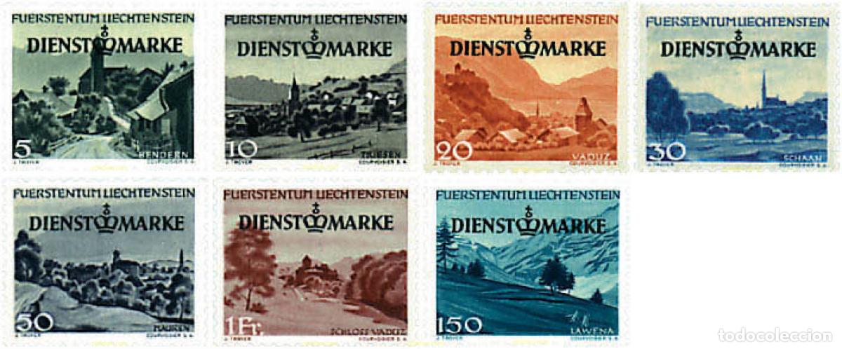 Sellos: 339355 MNH LIECHTENSTEIN 1947 SELLOS DE SERVICIO