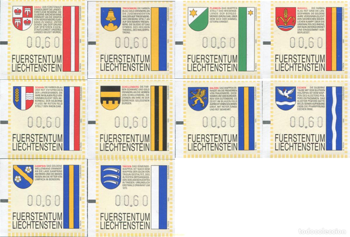 Sellos: 589223 MNH LIECHTENSTEIN 1995 ESCUDOS