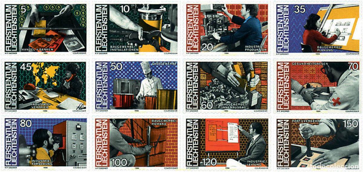 Sellos: 82248 MNH LIECHTENSTEIN 1984 EL HOMBRE Y EL TRABAJO