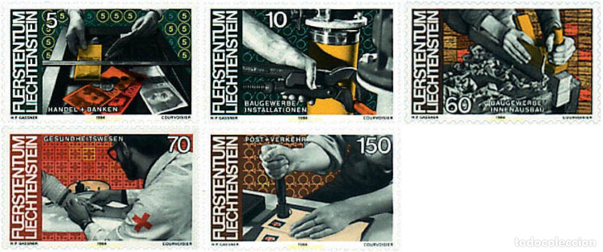 Sellos: 637951 MNH LIECHTENSTEIN 1984 EL HOMBRE Y EL TRABAJO