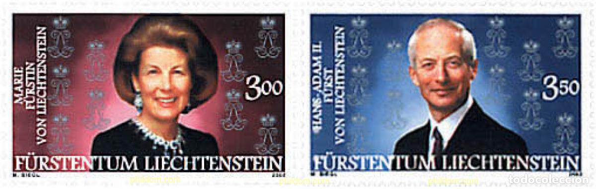 Sellos: 87601 MNH LIECHTENSTEIN 2002 PRINCIPES MARIA Y HANS-ADAM II