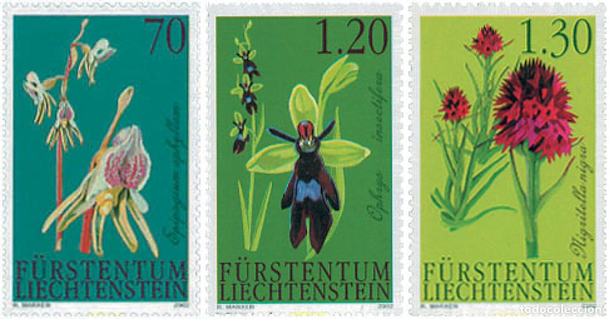 Sellos: 104430 MNH LIECHTENSTEIN 2002 ORQUIDEAS