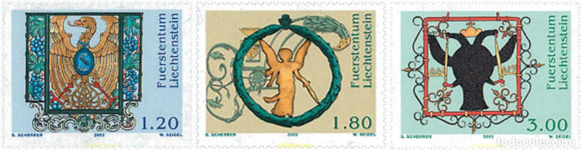 Sellos: 104444 MNH LIECHTENSTEIN 2002 INSIGNIAS DE HOTELES
