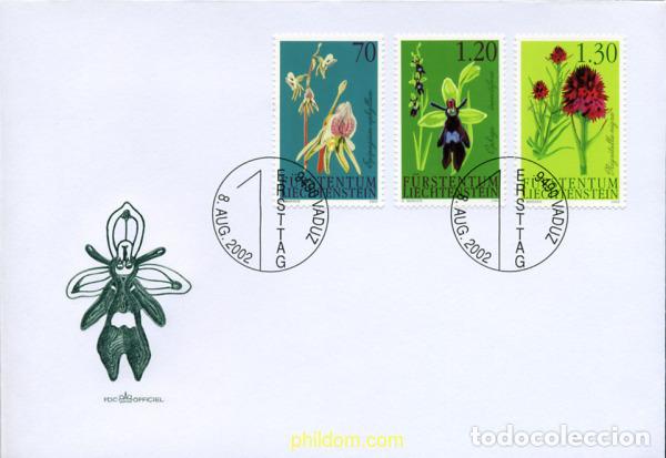Sellos: 218474 MNH LIECHTENSTEIN 2002 ORQUIDEAS