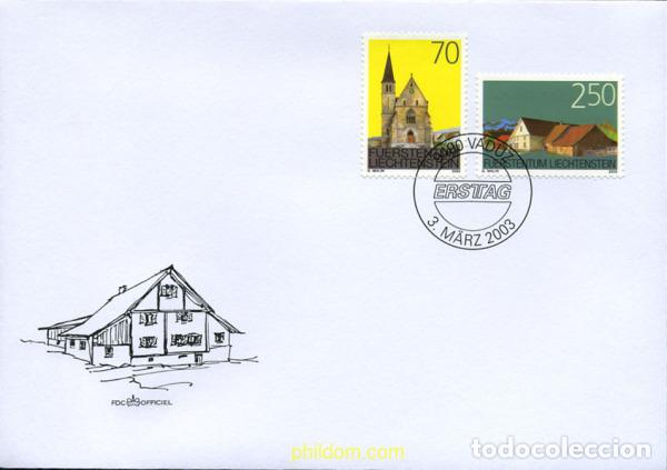 Sellos: 218461 MNH LIECHTENSTEIN 2003 EDIFICIOS - Foto 1