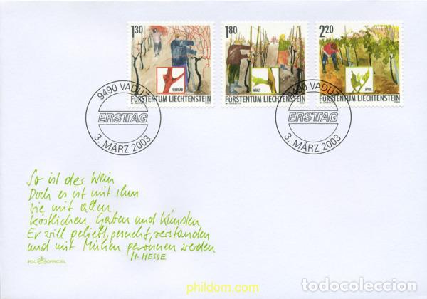 Sellos: 218460 MNH LIECHTENSTEIN 2003 EL A&Ntilde;O DEL VITICULTOR