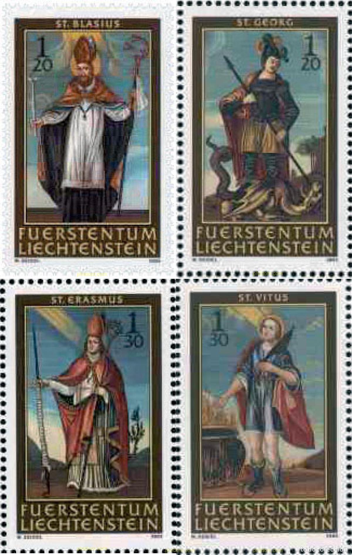Sellos: 132643 MNH LIECHTENSTEIN 2003 LOS 14 SANTOS