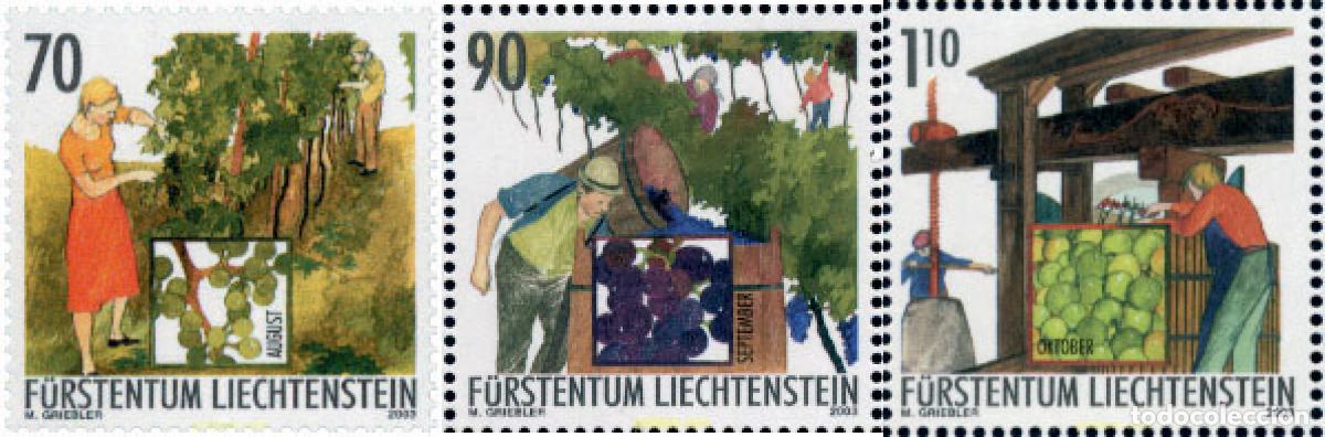 Sellos: 132639 MNH LIECHTENSTEIN 2003 EL A&Ntilde;O DEL VITICULTOR