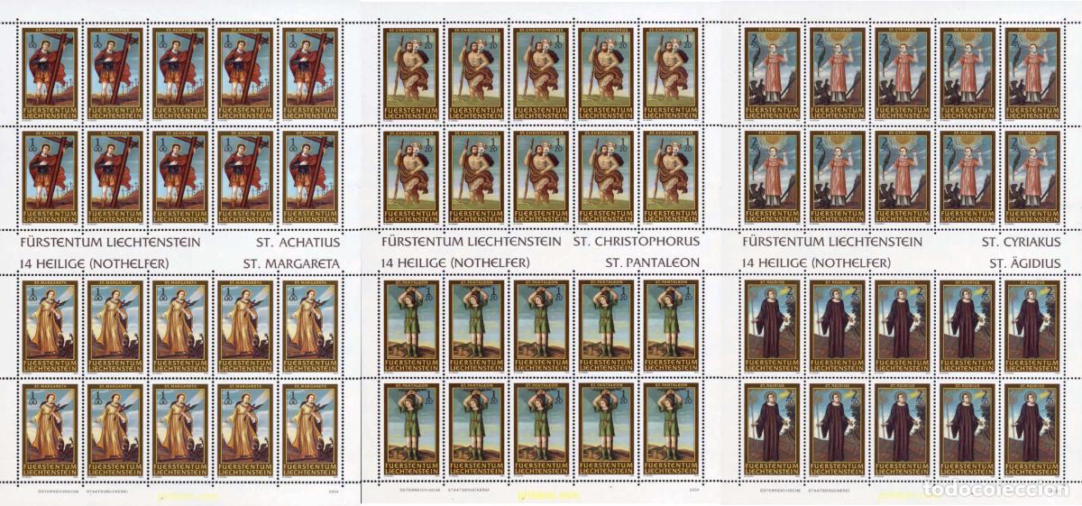 Sellos: 141981 MNH LIECHTENSTEIN 2004 LOS 14 SANTOS