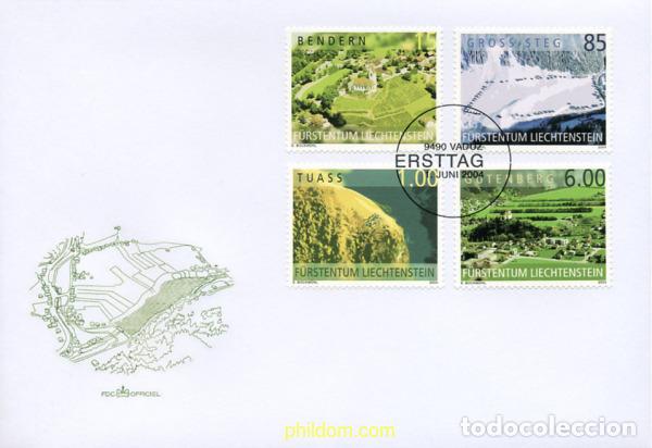 Sellos: 218435 MNH LIECHTENSTEIN 2004 VISTAS AEREAS