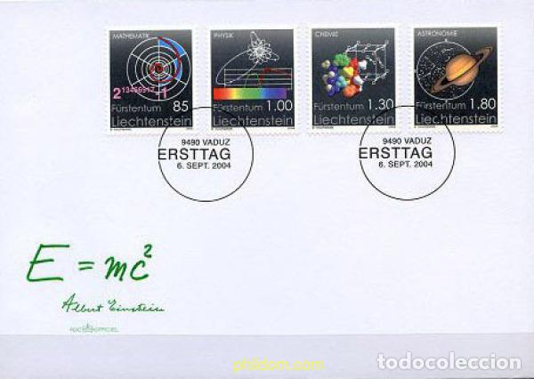 Sellos: 218138 MNH LIECHTENSTEIN 2004 CIENCIAS