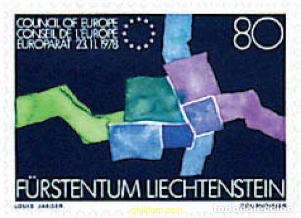 Sellos: 77626 MNH LIECHTENSTEIN 1979 ADHESION DE LIECHTENSTEIN AL CONSEJO DE EUROPA