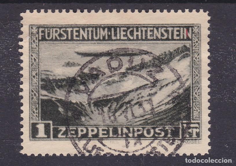 Sellos: Liechtenstein 1931 - Graf Zeppelin correo a&eacute;reo usado Yvert n&ordm; 7&ordm;