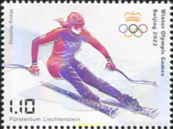 Sellos: 791748 MNH LIECHTENSTEIN 2022 24 JUEGOS OL&Iacute;MPICOS DE INVIERNO - BEIJING 2022