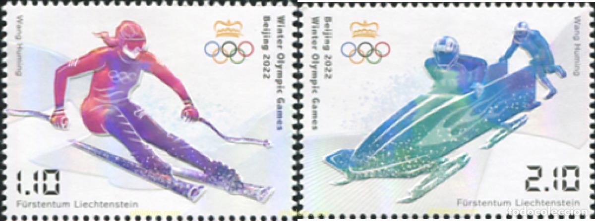 Sellos: 665938 MNH LIECHTENSTEIN 2022 24 JUEGOS OL&Iacute;MPICOS DE INVIERNO - BEIJING 2022