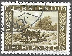 Sellos: SELLO USADO DE LIECHTENSTEIN 1943, YT 196