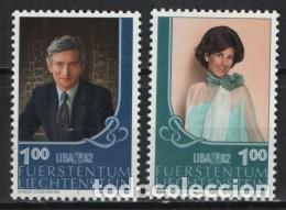 Sellos: LIECHTENSTEIN 1982 - EXPO LIBA'82 - PRINCIPES - YVERT N&ordm; 738/739**