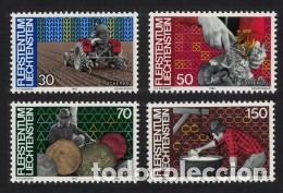 Sellos: LIECHTENSTEIN 1982 - EL HOMBRE Y EL TRABAJO - YVERT N&ordm; 743/746**