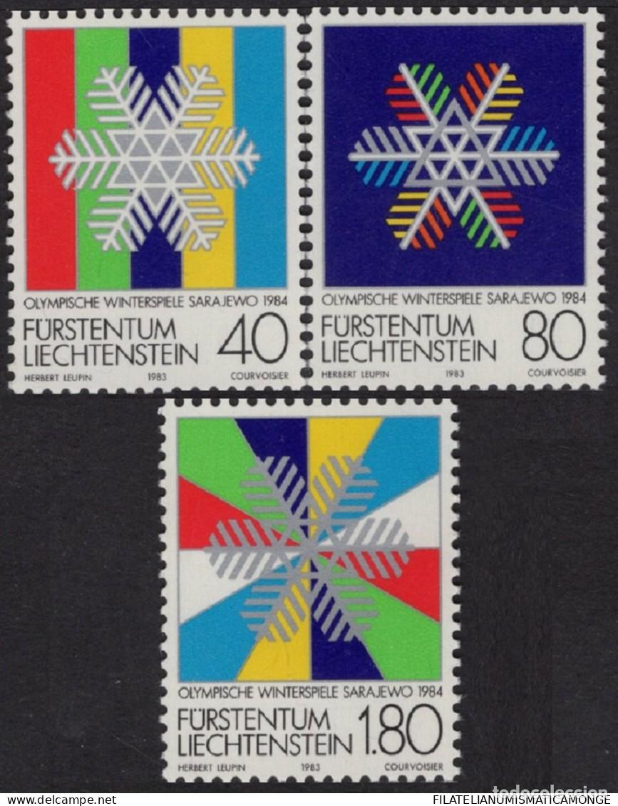 Sellos: LIECHTENSTEIN 1983 - JUEGOS OLIMPICOS DE INVIERNO SARAJEVO'84 - YVERT N&ordm; 775/777**