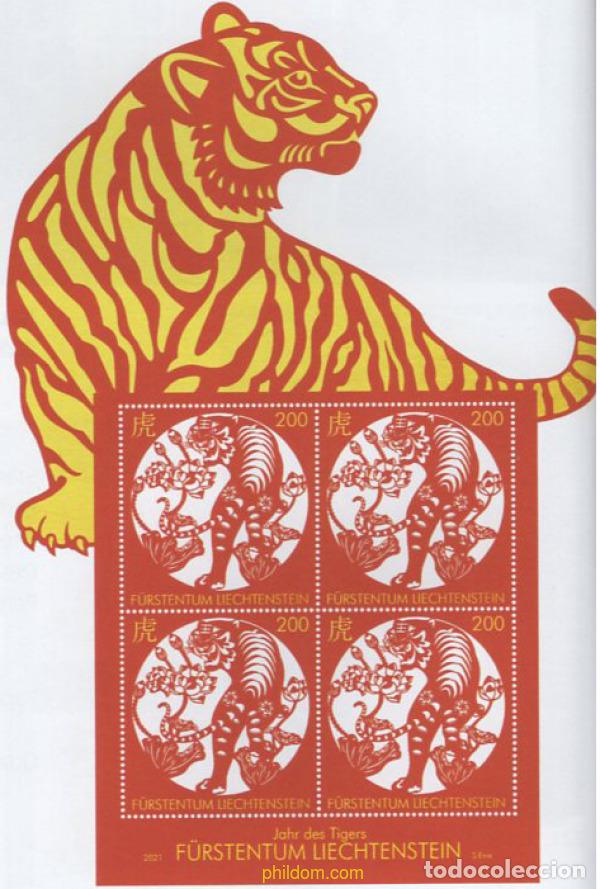 Sellos: 656568 MNH LIECHTENSTEIN 2021 A&Ntilde;O LUNAR CHINO - A&Ntilde;O DEL TIGRE