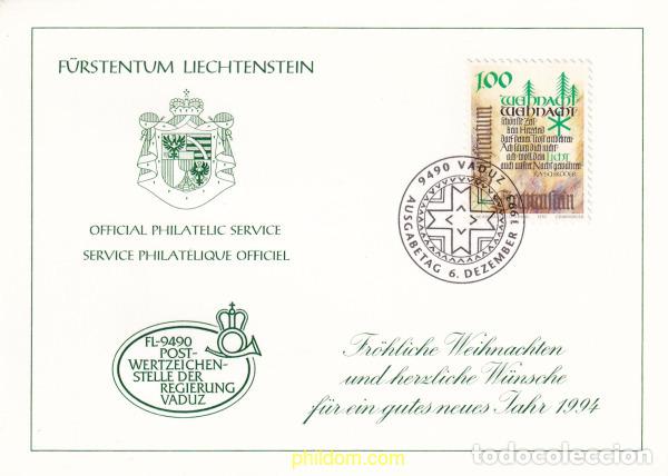 Sellos: 721988 MNH LIECHTENSTEIN 1993 NAVIDAD. CANTOS NAVIDE&Ntilde;OS
