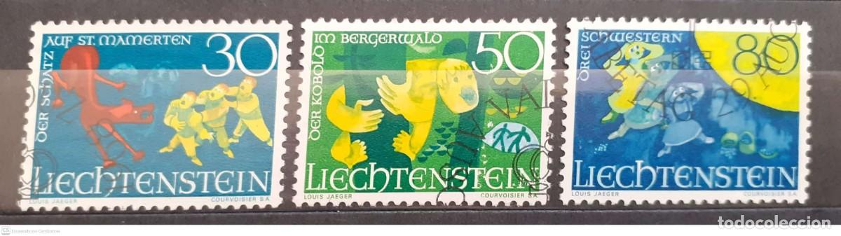 Sellos: LIECHTENSTEIN n&ordm; 447/49&ordm; Leyendas de Liechtenstein II. Serie completa