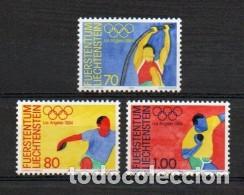 Sellos: LIECHTENSTEIN 1984 - JUEGOS OLIMPICOS DE LOS ANGELES - YVERT N&ordm; 787/789**