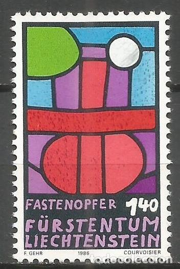 Sellos: LIECHTENSTEIN 1986 - OFRENDA DE CUARESMA - YVERT 836**
