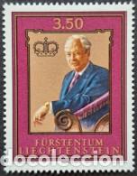 Sellos: LIECHTENSTEIN 1986 - 80 ANIVERSARIO DEL GRAN DUQUE FRANCISCO JOSE II - YVERT 844**